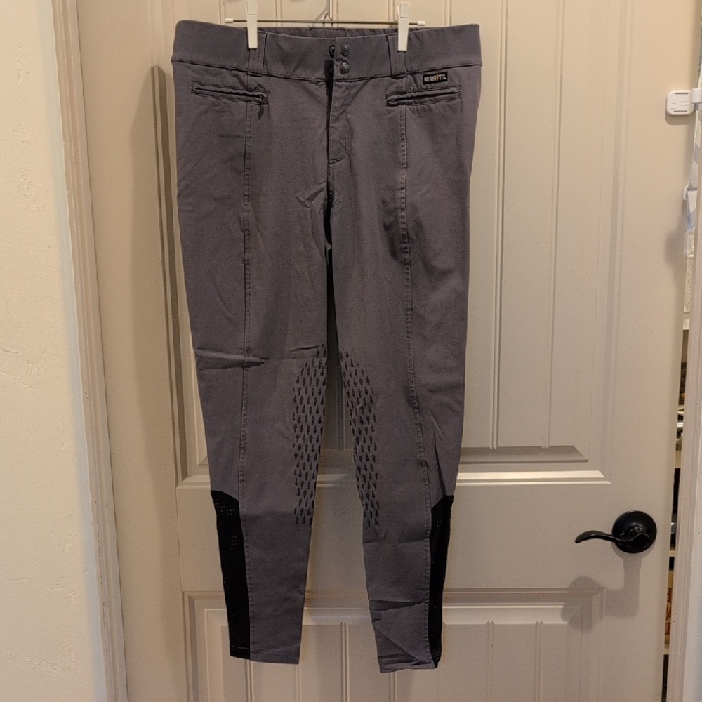 Gray and Black Men's Pants